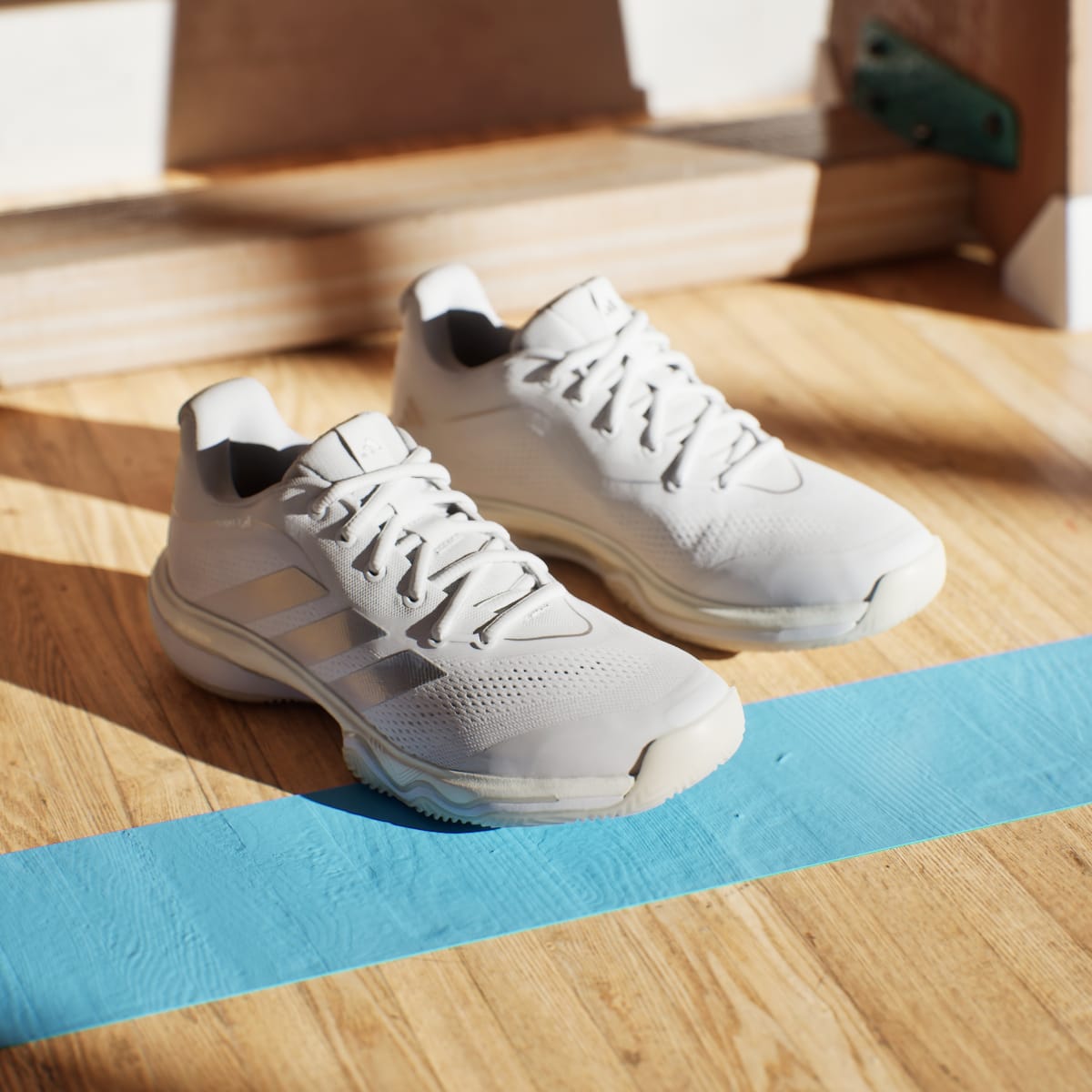 Adidas Women's CRAZYFLIGHT 7 Shoes - Cloud White / Silver Metallic / Cloud White - Image 5