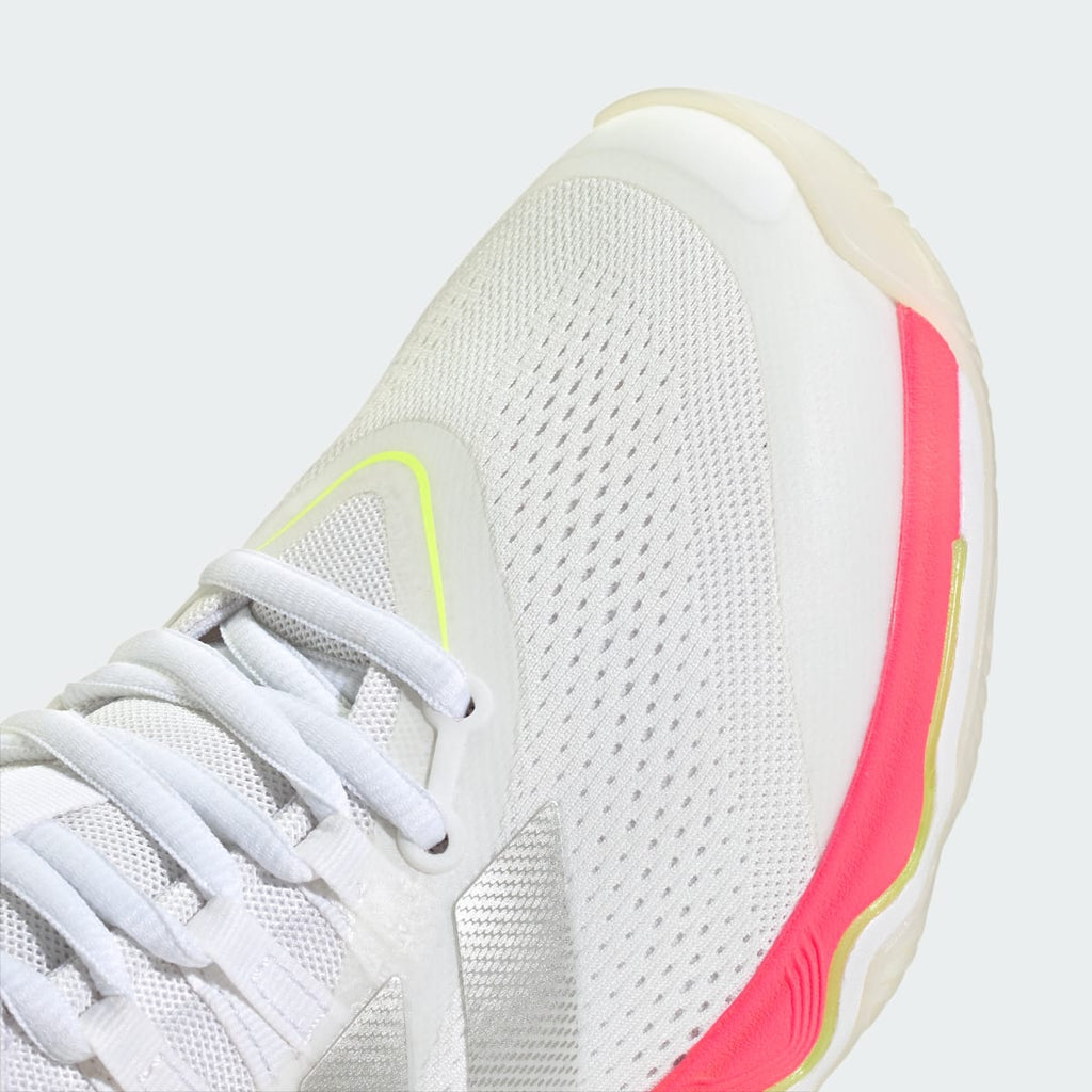 Adidas Women's CRAZYFLIGHT 7 Shoes - Cloud White / Tech Grey Metallic / Solar Turbo - Image 9