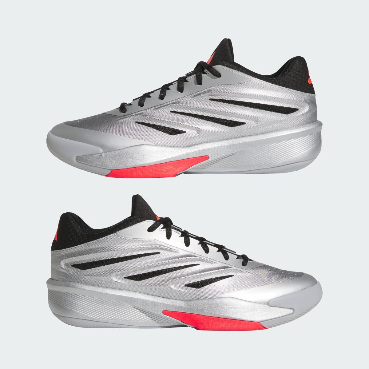 Adidas Women's CRAZY ENERGY SHOES - Silver Metallic / Core Black / Lucid Red - Image 7