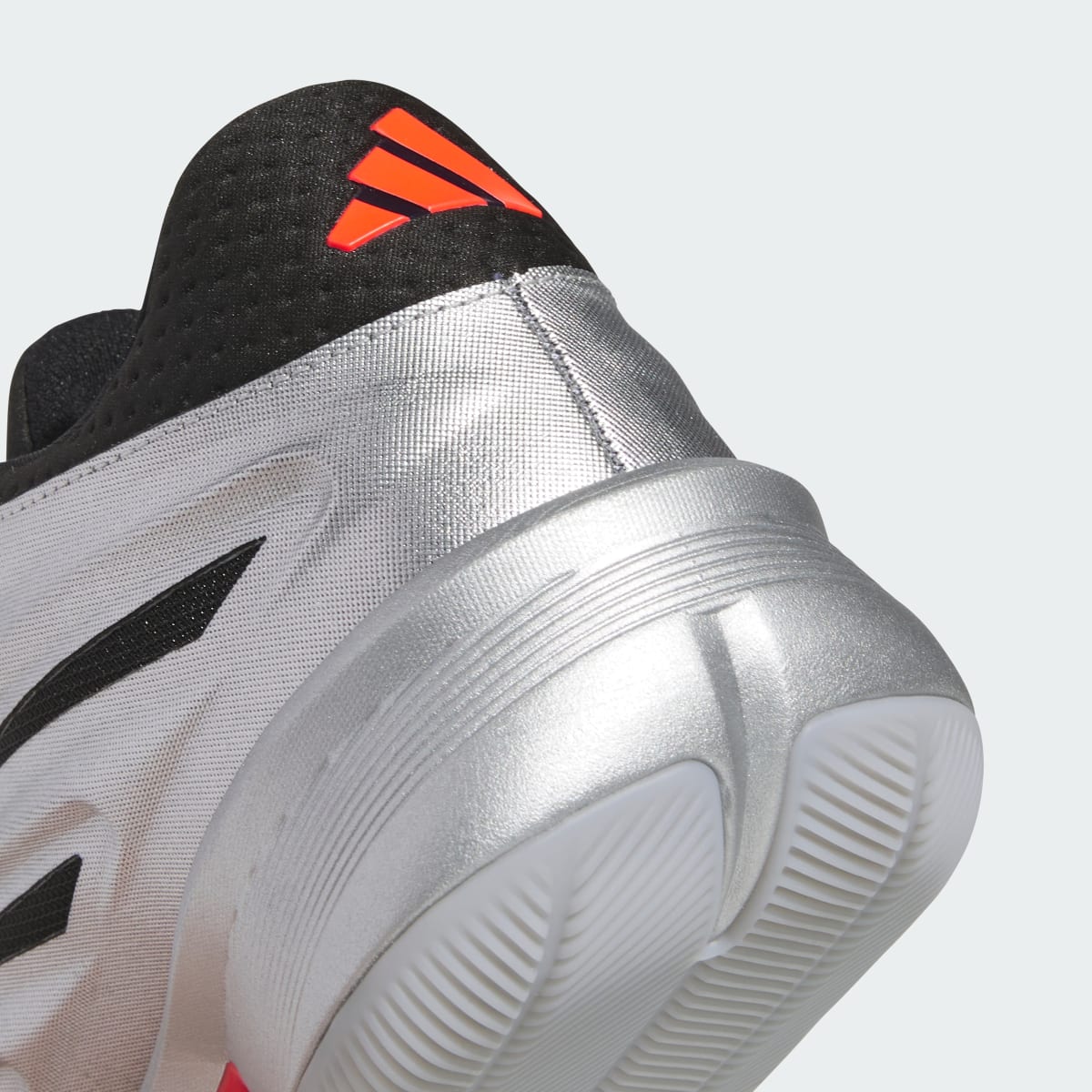 Adidas Men's CRAZY ENERGY SHOES - Silver Metallic / Core Black / Lucid Red - Image 9