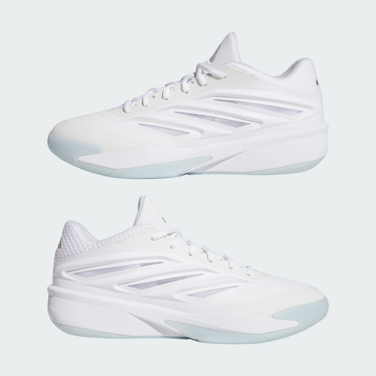 Adidas Men's CRAZY ENERGY SHOES - Cloud White / Silver Metallic / Cloud White - Image 7