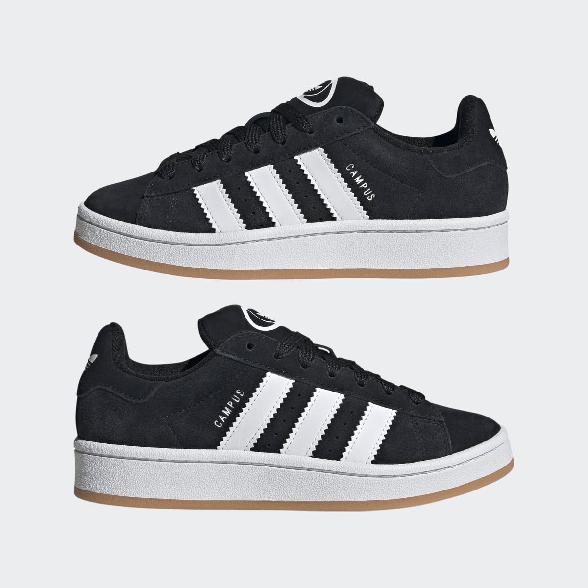 Adidas Kids' Campus 00s Shoes - Core Black / Cloud White / Cloud White - Image 8