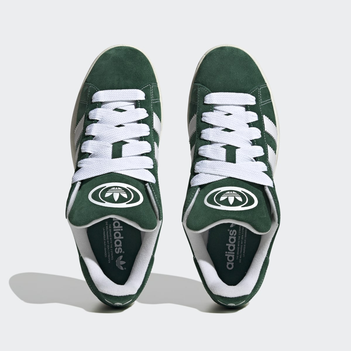 Adidas Men's Campus 00s Shoes - Dark Green / Cloud White / Off White - Image 3