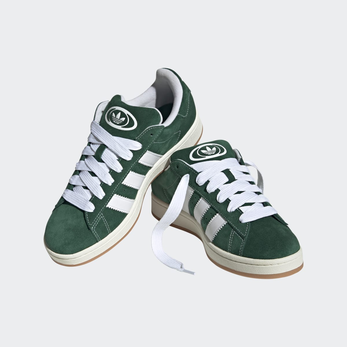 Adidas Men's Campus 00s Shoes - Dark Green / Cloud White / Off White - Image 5