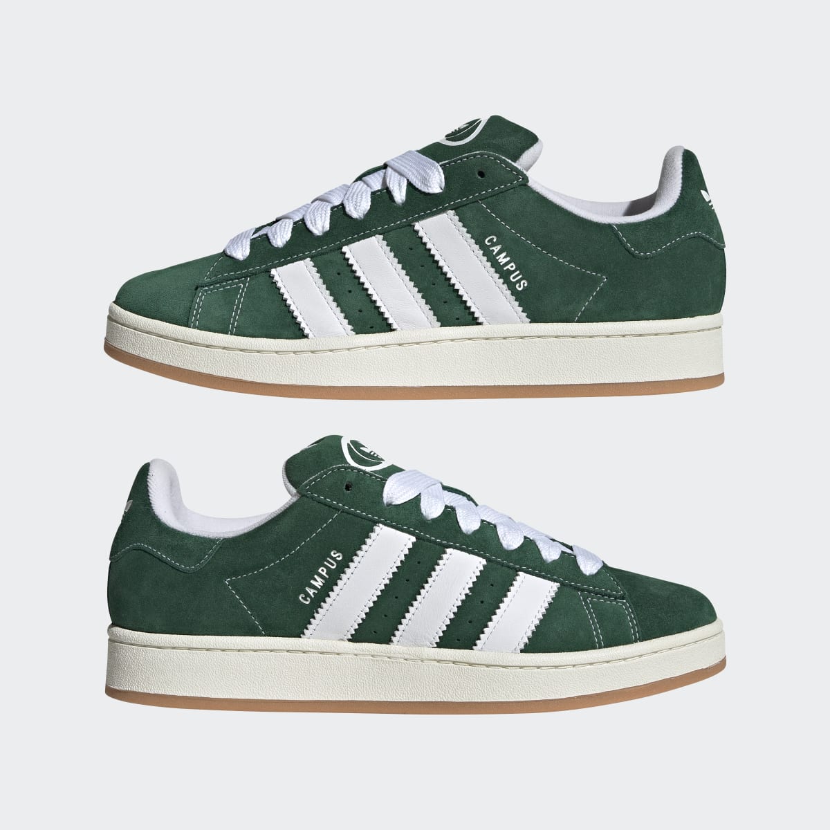 Adidas Men's Campus 00s Shoes - Dark Green / Cloud White / Off White - Image 8