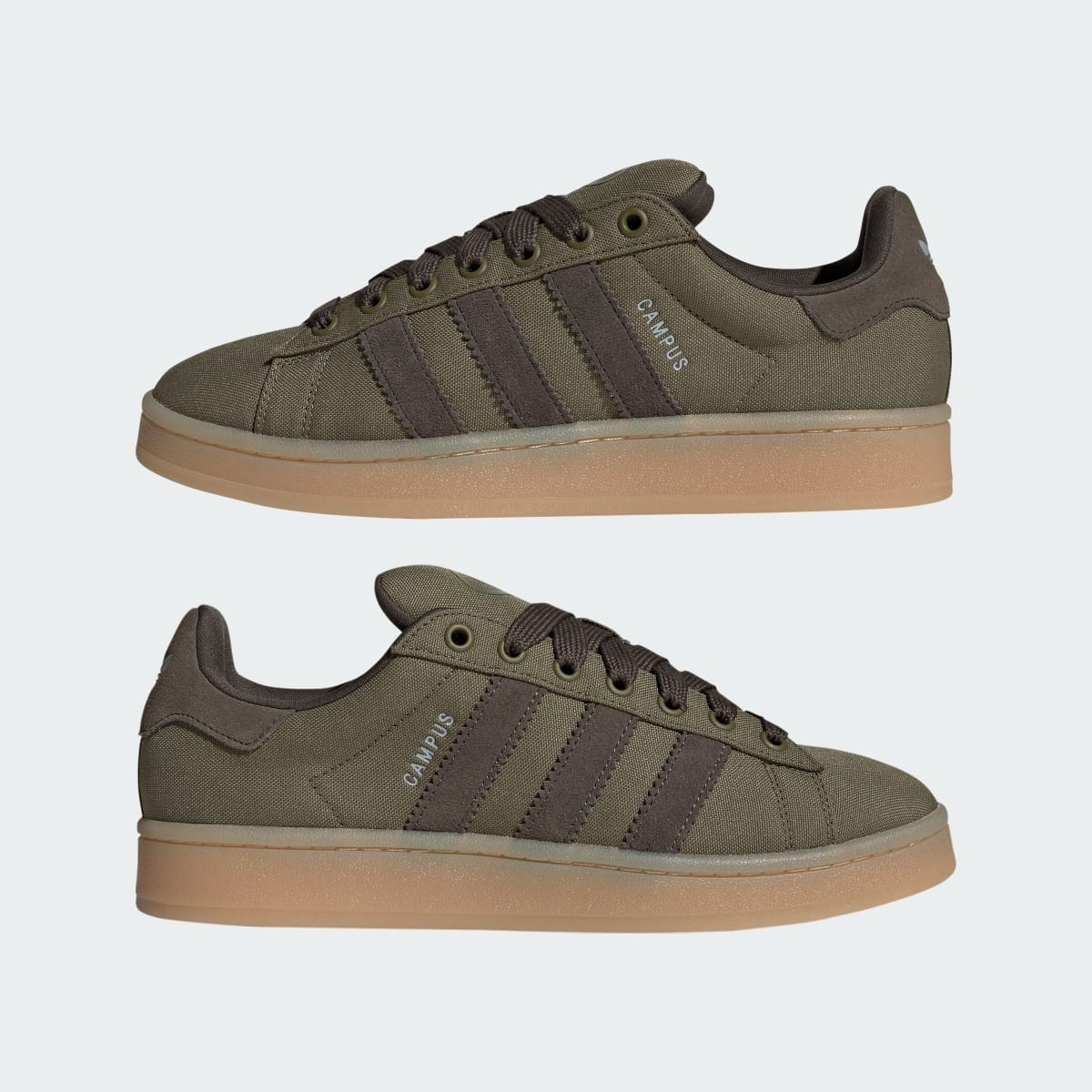 Adidas Men's Campus 00s Shoes - Focus Olive / Shadow Olive / Gum - Image 7