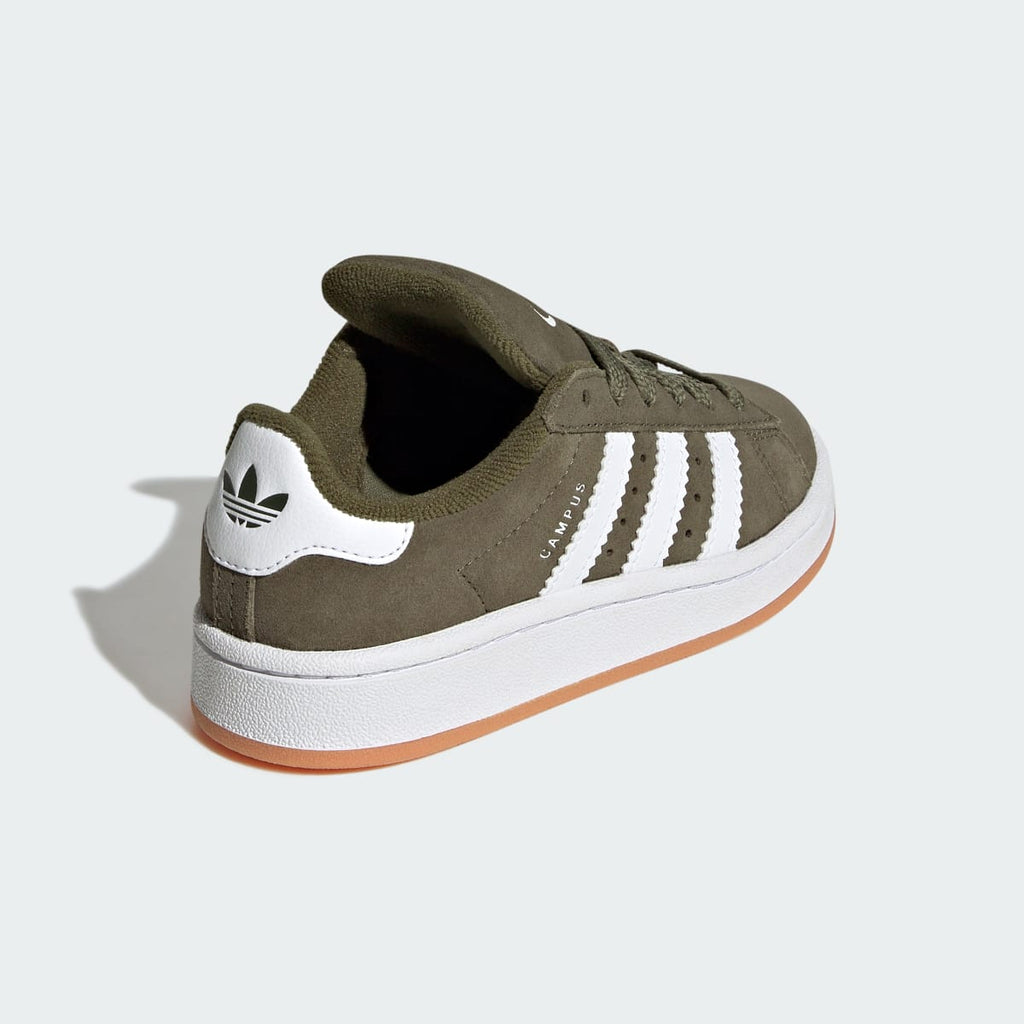 Adidas Kids' Campus 00s Shoes - Olive Strata / Cloud White / Gum - Image 5