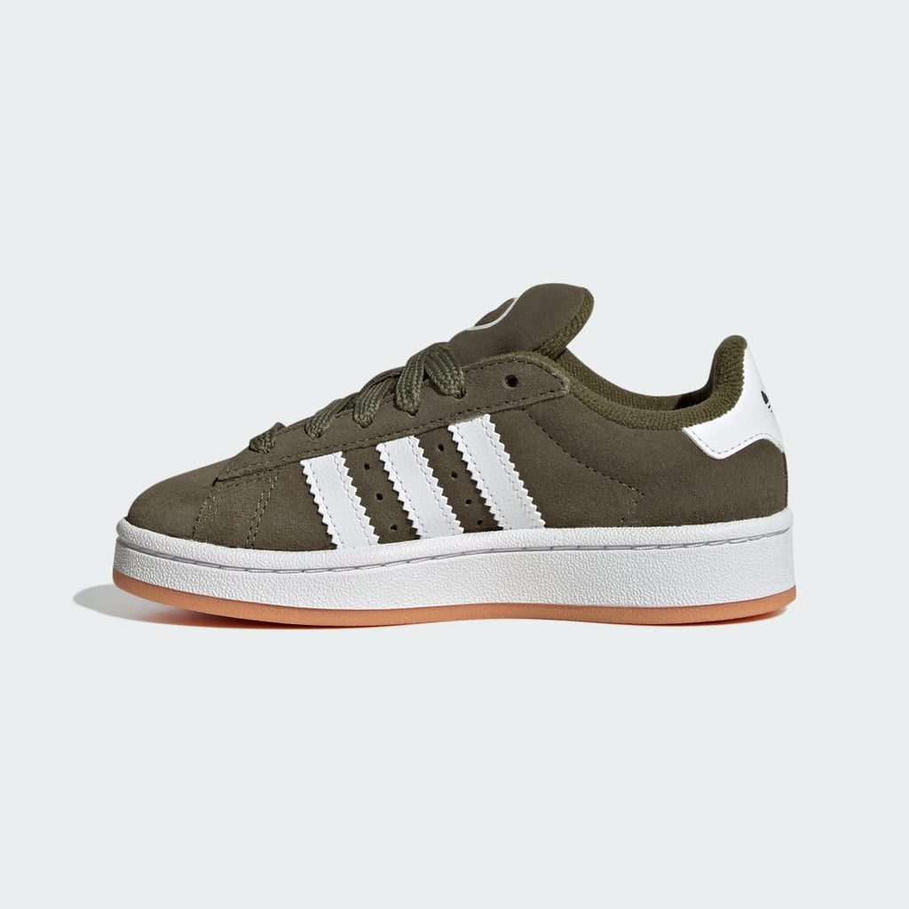 Adidas Kids' Campus 00s Shoes - Olive Strata / Cloud White / Gum - Image 6