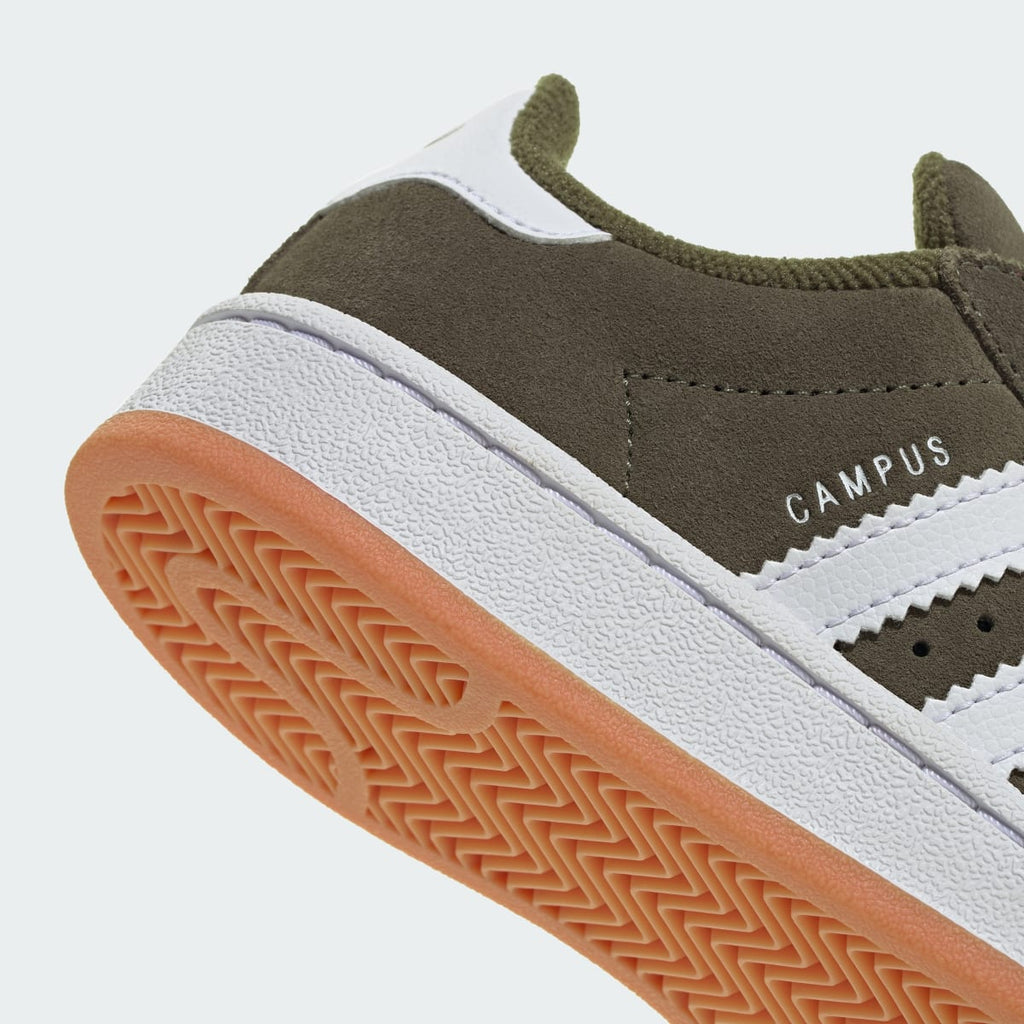 Adidas Kids' Campus 00s Shoes - Olive Strata / Cloud White / Gum - Image 8