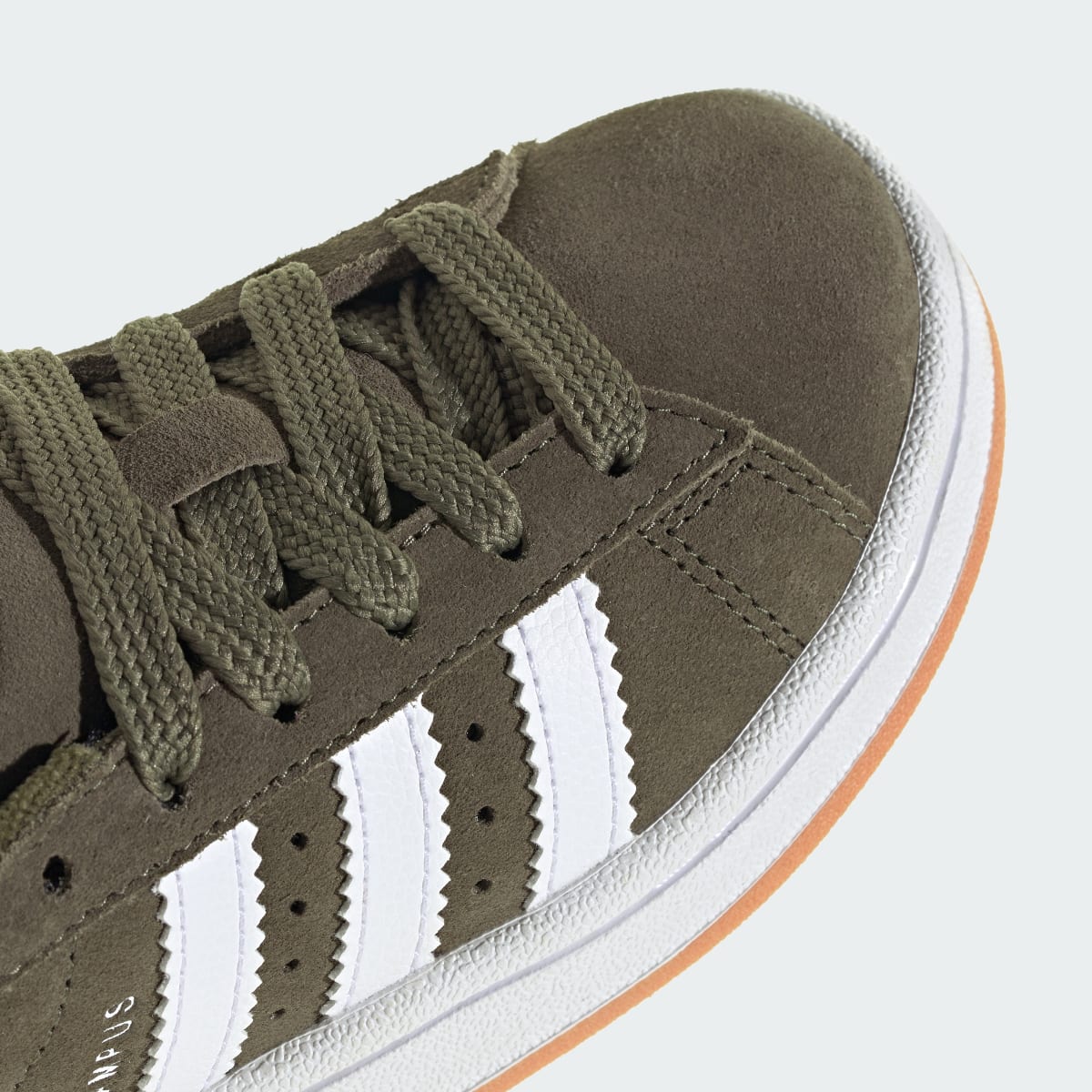 Adidas Kids' Campus 00s Shoes - Olive Strata / Cloud White / Gum - Image 9