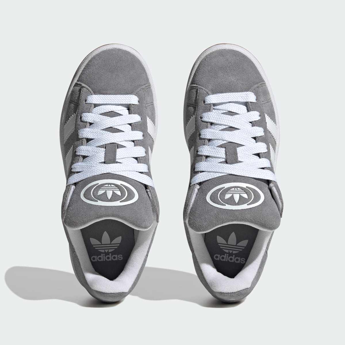 Adidas Kids' Campus 00s Shoes - Grey Three / Cloud White / Cloud White - Image 3