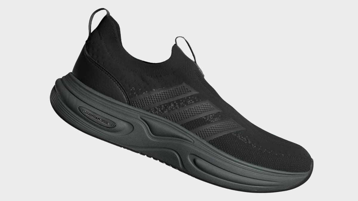 Adidas Men's Cloudfoam Cuxxion Sock Shoes - Core Black / Carbon / Grey Six - Image 2