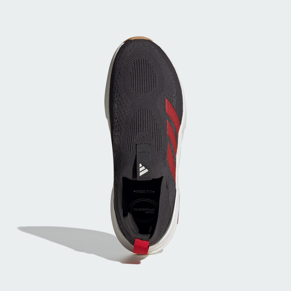 Adidas Men's Cloudfoam Cuxxion Sock Shoes - Carbon / Better Scarlet / Core White - Image 3