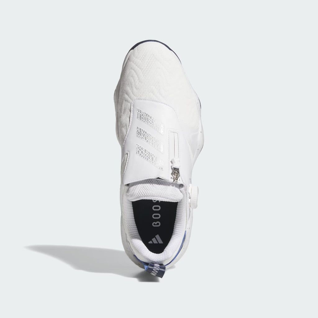 Adidas Men's Codechaos Boa 25 Spikeless Golf Shoes - Cloud White / Silver Metallic / Collegiate Navy - Image 2