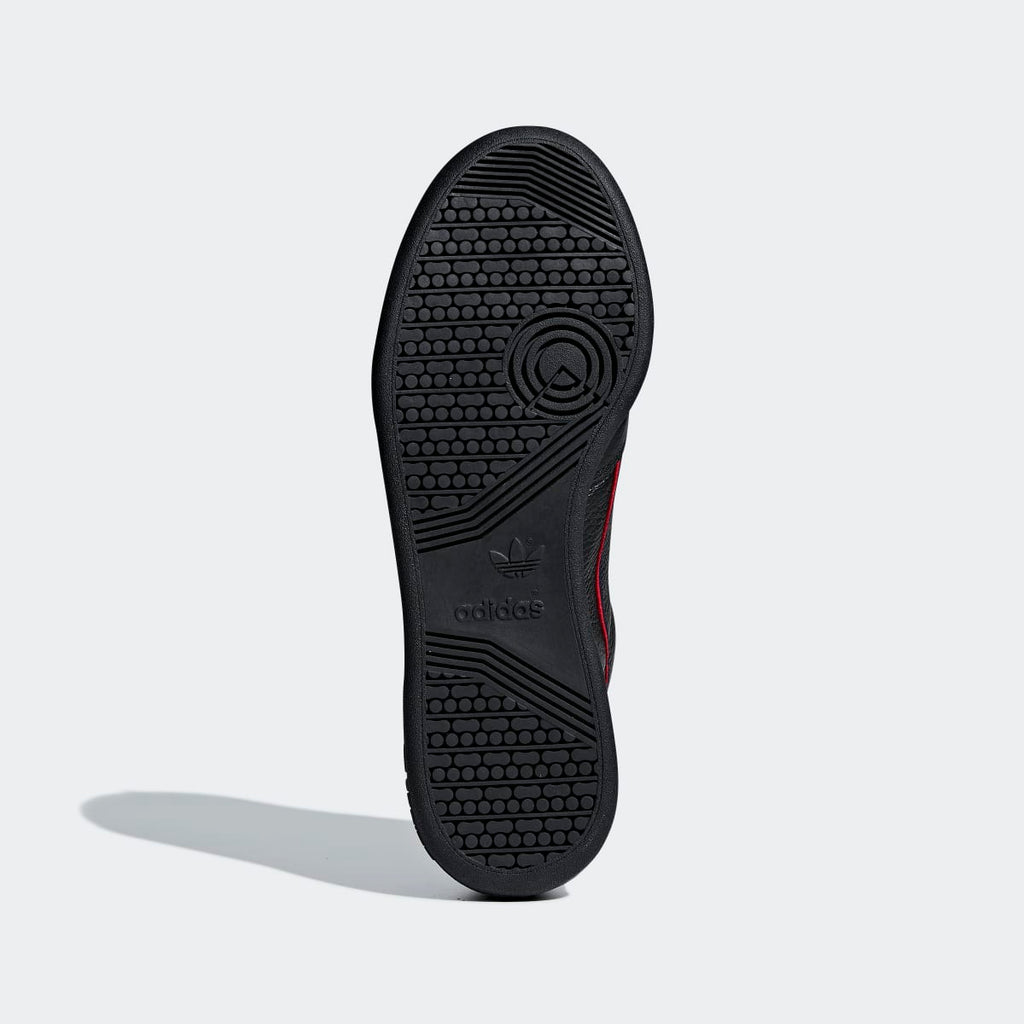 Adidas Men's Continental 80 Shoes - Core Black / Scarlet / Collegiate Navy - Image 3