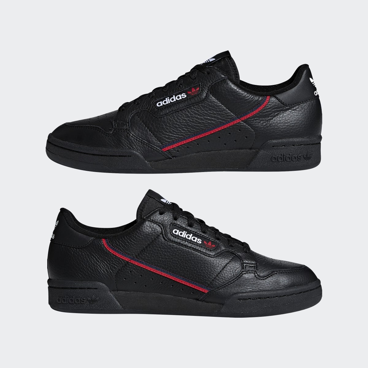 Adidas Men's Continental 80 Shoes - Core Black / Scarlet / Collegiate Navy - Image 8