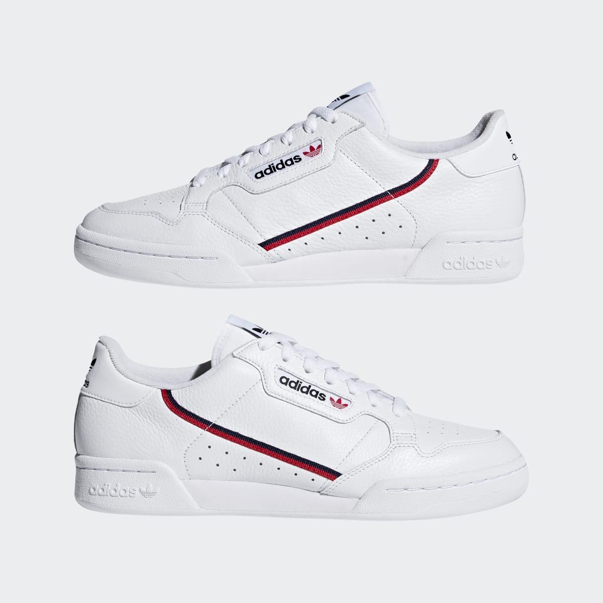Adidas Men's Continental 80 Shoes - Cloud White / Scarlet / Collegiate Navy - Image 8