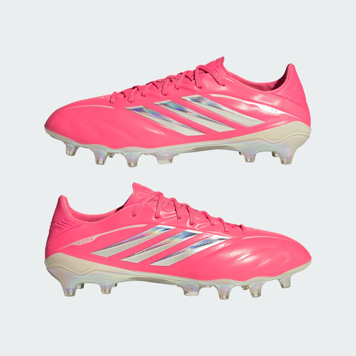 Adidas Men's Copa Pure IV Elite Firm Ground Soccer Cleats - Solar Turbo / Ivory / Core Black - Image 8
