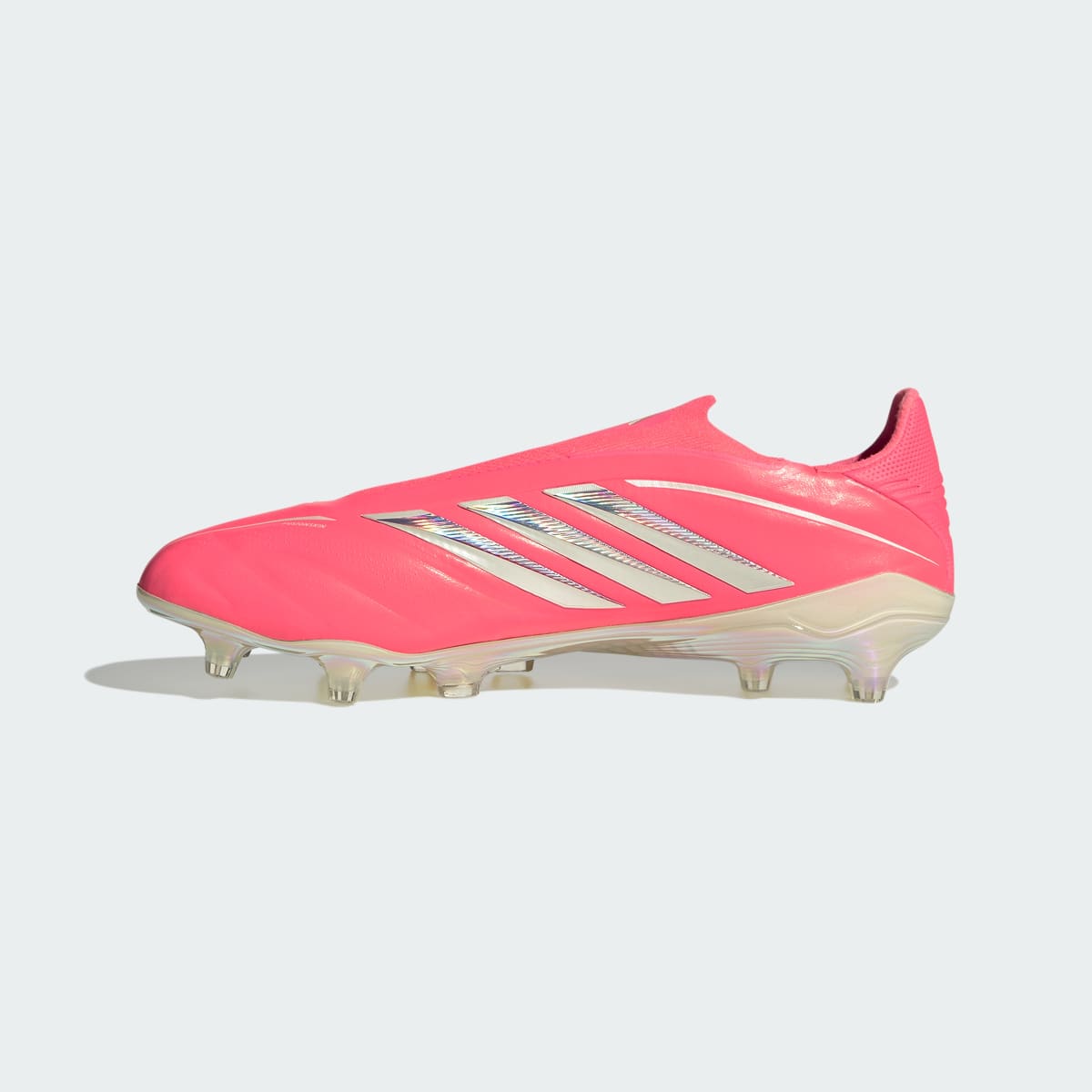 Adidas Men's Copa Pure IV Elite Laceless Firm Ground Soccer Cleats - Solar Turbo / Ivory / Core Black - Image 7