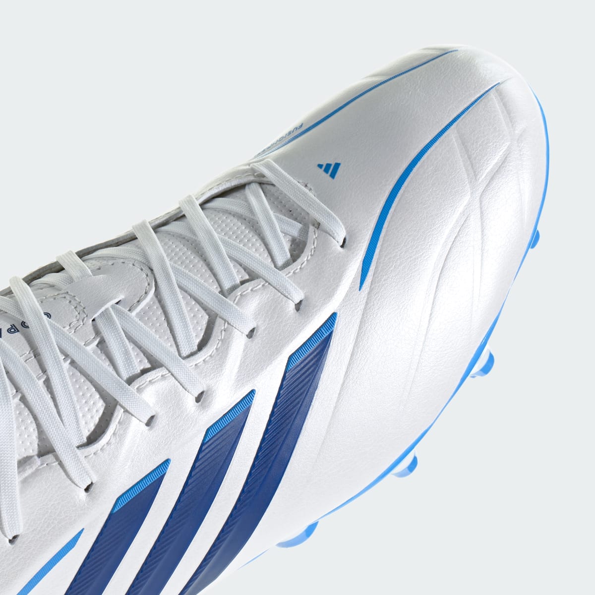Adidas Women's Copa Pure IV League Firm Ground Soccer Cleats - Zero Metalic / Dark Blue / Lucid Ray Blue - Image 9