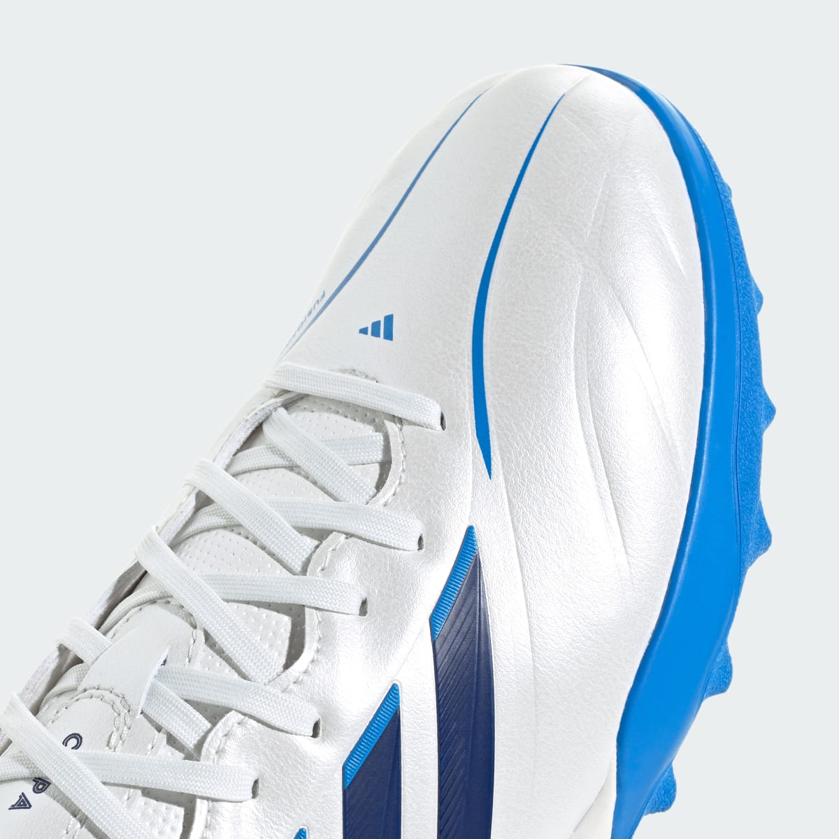Adidas Women's Copa Pure IV League Turf Soccer Cleats - Zero Metalic / Dark Blue / Lucid Ray Blue - Image 9