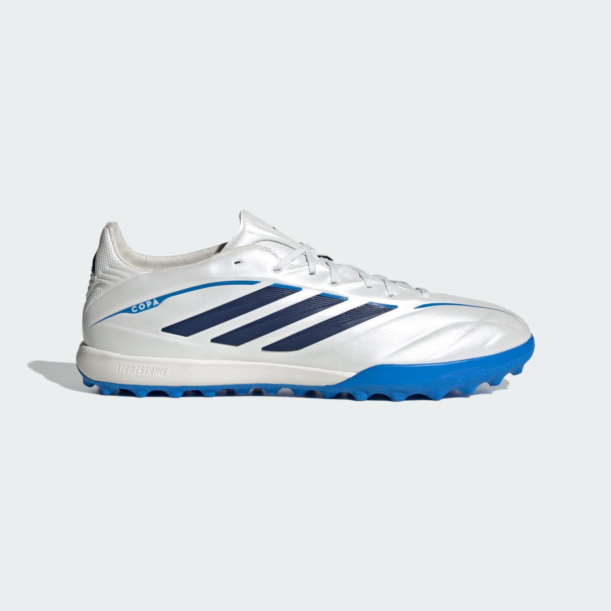 Adidas Women's Copa Pure IV Pro Turf Soccer Shoes - Zero Metalic / Dark Blue / Lucid Ray Blue - Image 2