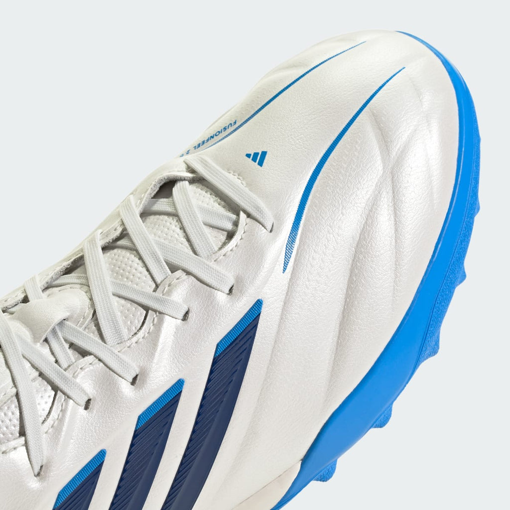 Adidas Men's Copa Pure IV Pro Turf Soccer Shoes - Zero Metalic / Dark Blue / Lucid Ray Blue - Image 9
