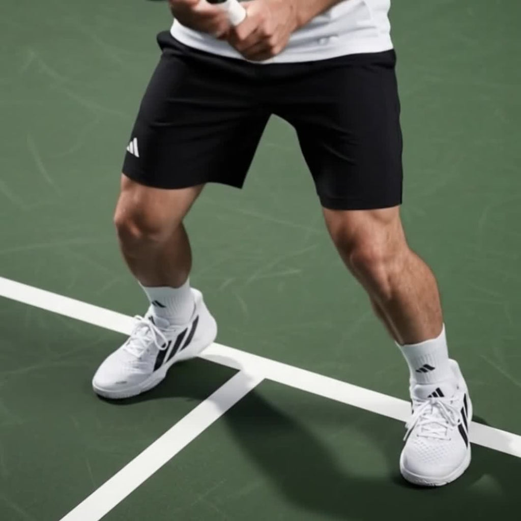 Adidas Men's Court Pickleball 2 Shoes - Cloud White / Core Black / Silver Metallic - Image 2