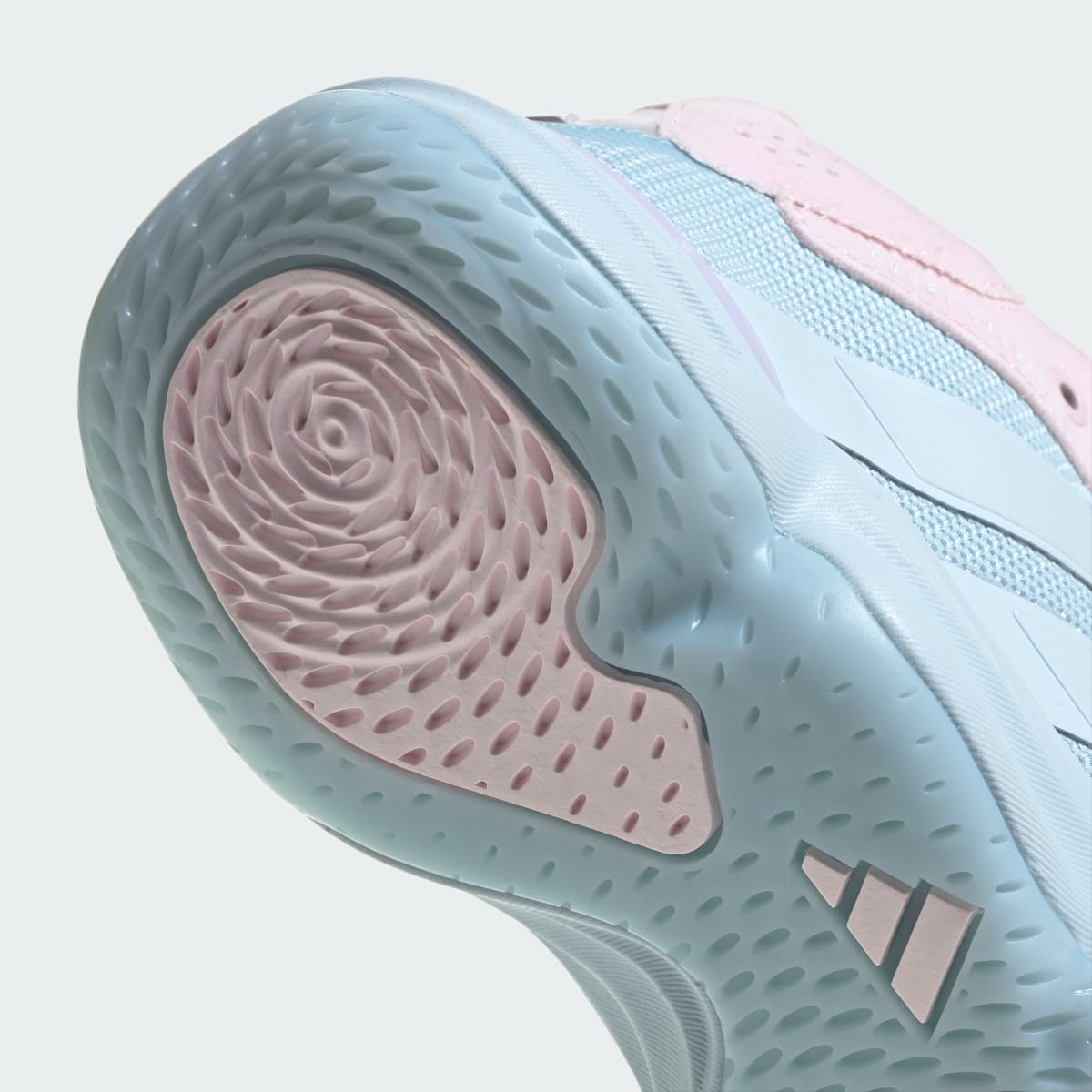 Adidas Women's Court Stabil Indoor Shoes - Crystal Sky / Crystal Sky / Distilled Pink - Image 8