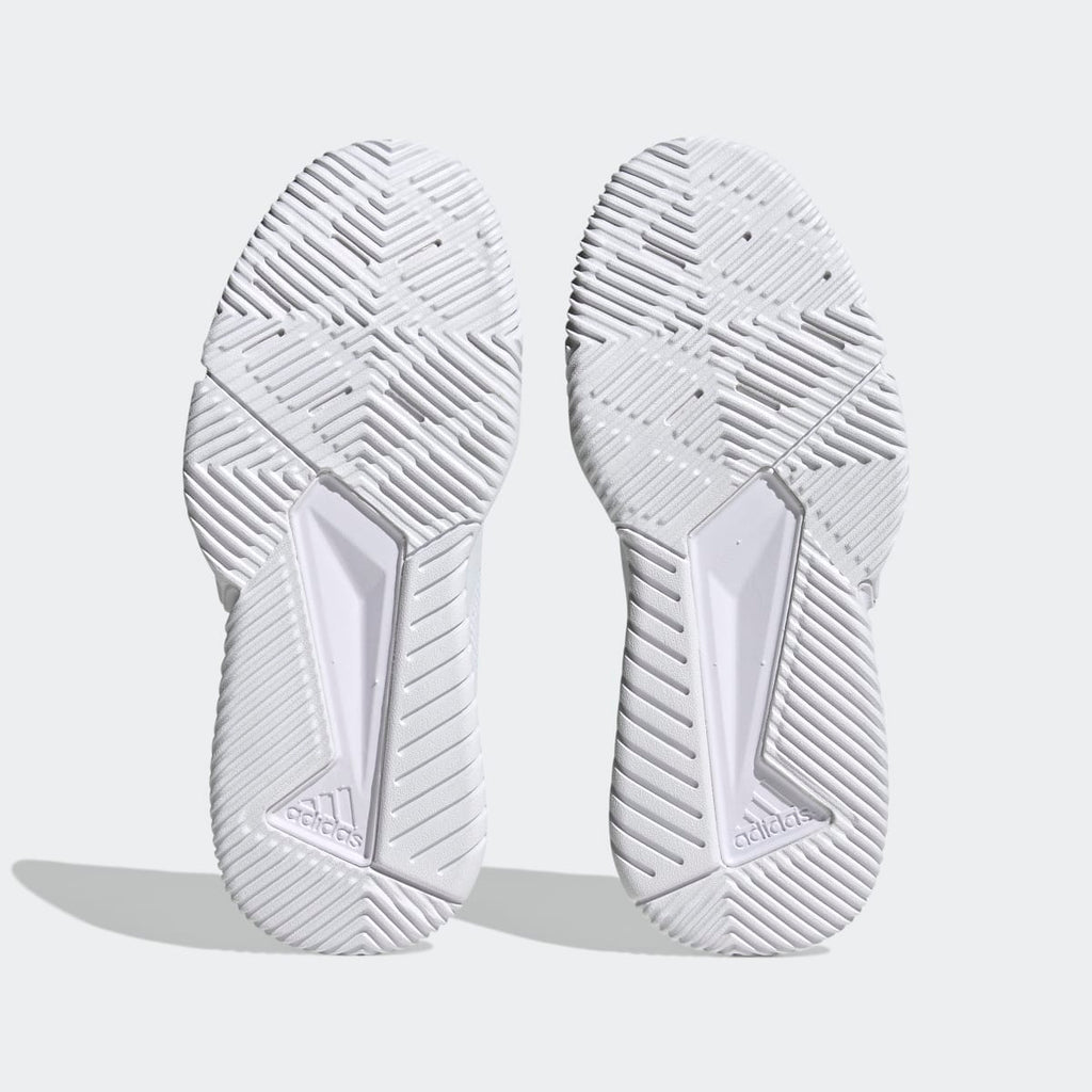 Adidas Women's Court Team Bounce 2.0 Shoes - Cloud White / Silver Metallic / Grey One - Image 3