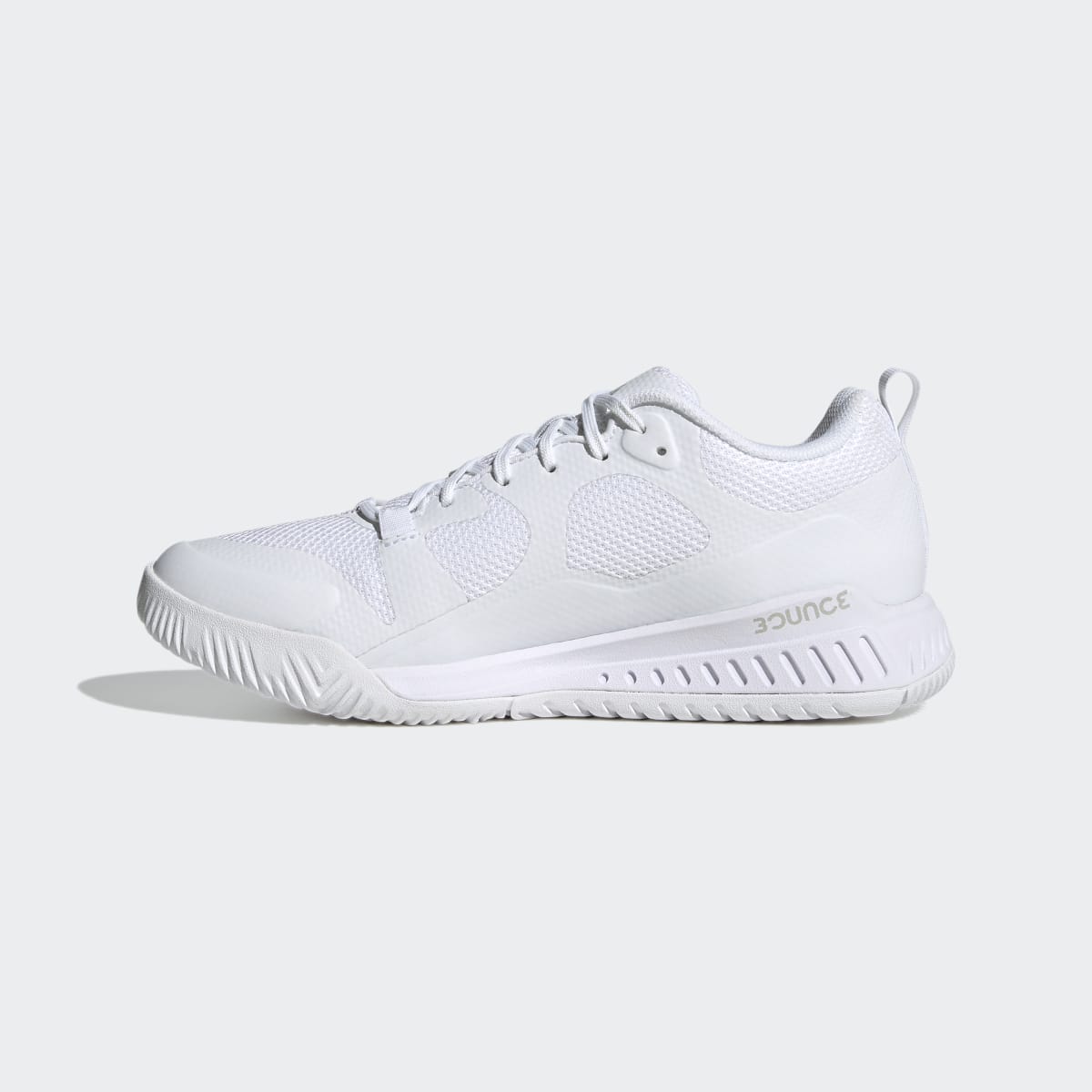 Adidas Women's Court Team Bounce 2.0 Shoes - Cloud White / Silver Metallic / Grey One - Image 6