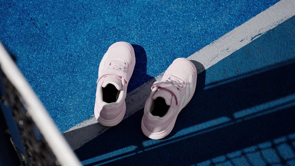 Adidas Kids' Courtflash Hook-and-Loop Tennis Shoes Kids - Distilled Pink / Cloud White / Distilled Pink - Image 2