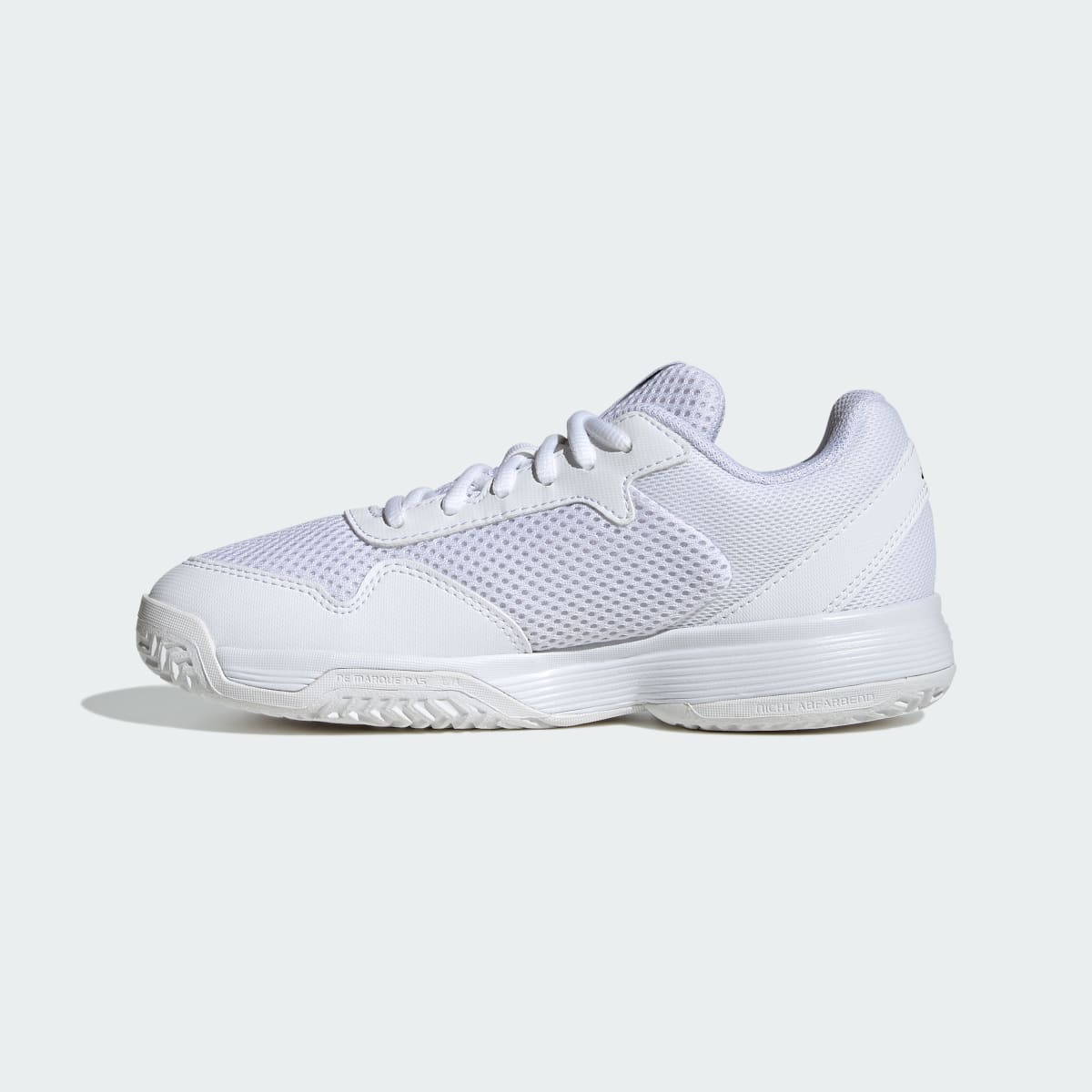 Adidas Kids' Courtflash Tennis Shoes Kids - Cloud White / Core Black / Cloud White - Image 6