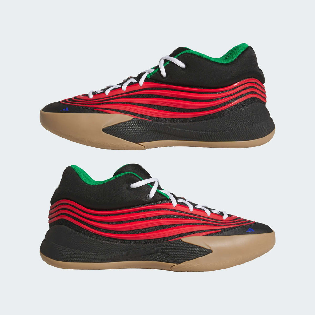 Adidas Women's DAME X Shoes - Core Black / Pure Ruby / Gum - Image 7