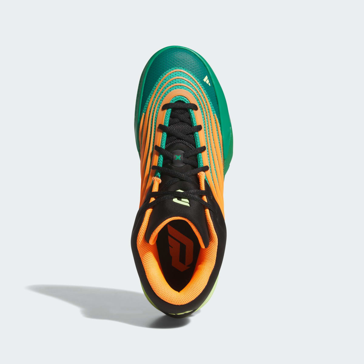 Adidas Men's DAME X Shoes - Court Green / Lucid Orange / Frozen Lemon - Image 2