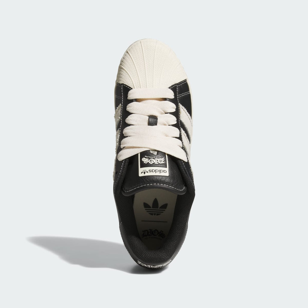 Adidas Men's DIOS SUPERSTAR XLG - Core Black / Cream White / Gold Metallic - Image 2