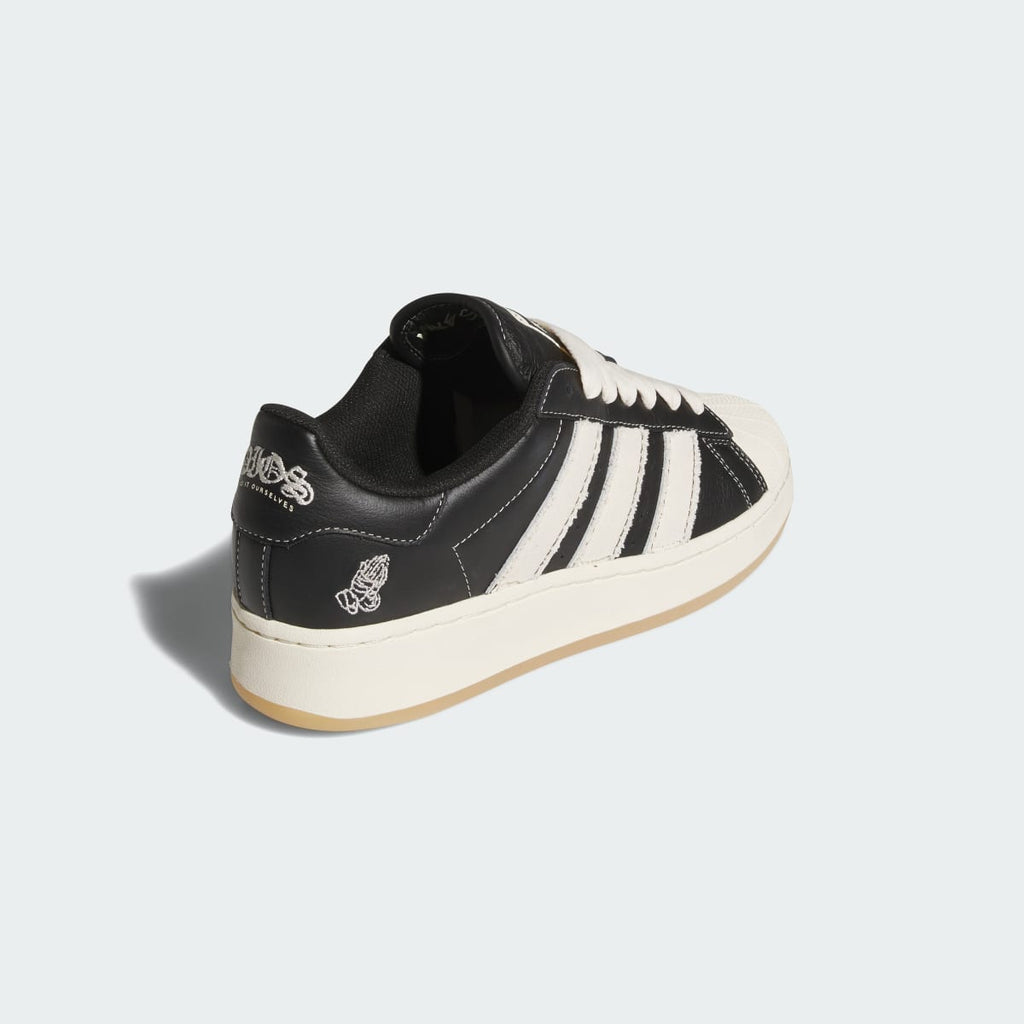 Adidas Men's DIOS SUPERSTAR XLG - Core Black / Cream White / Gold Metallic - Image 5