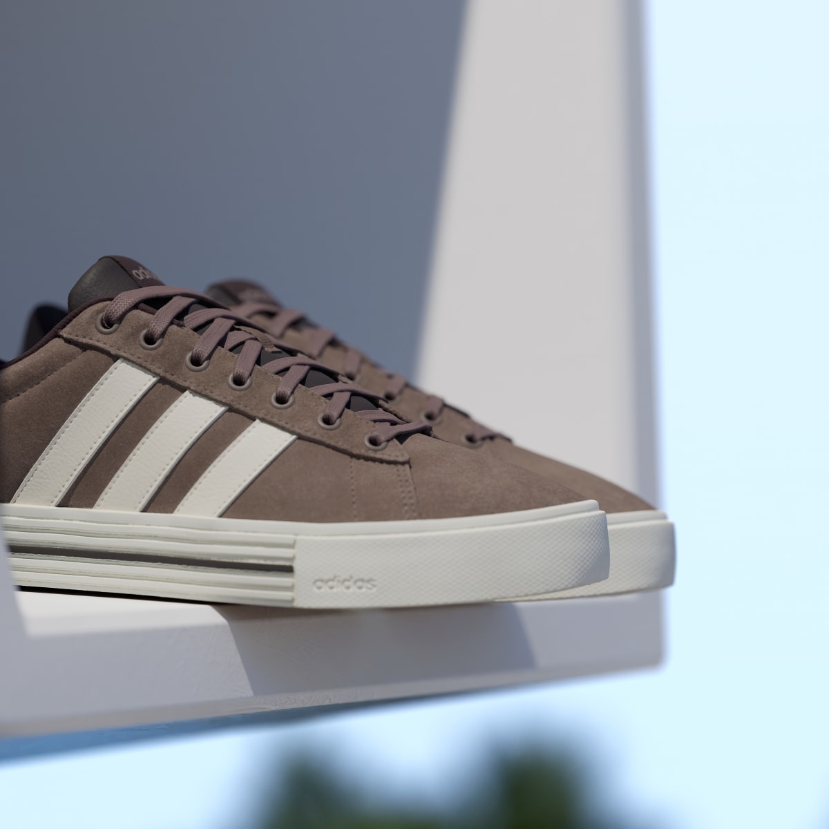 Adidas Men's Daily 4.0 Shoes - Earth Strata / Off White / Aurora Coffee - Image 10