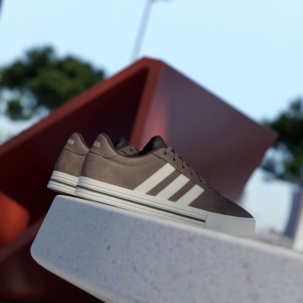 Adidas Men's Daily 4.0 Shoes - Earth Strata / Off White / Aurora Coffee - Image 6