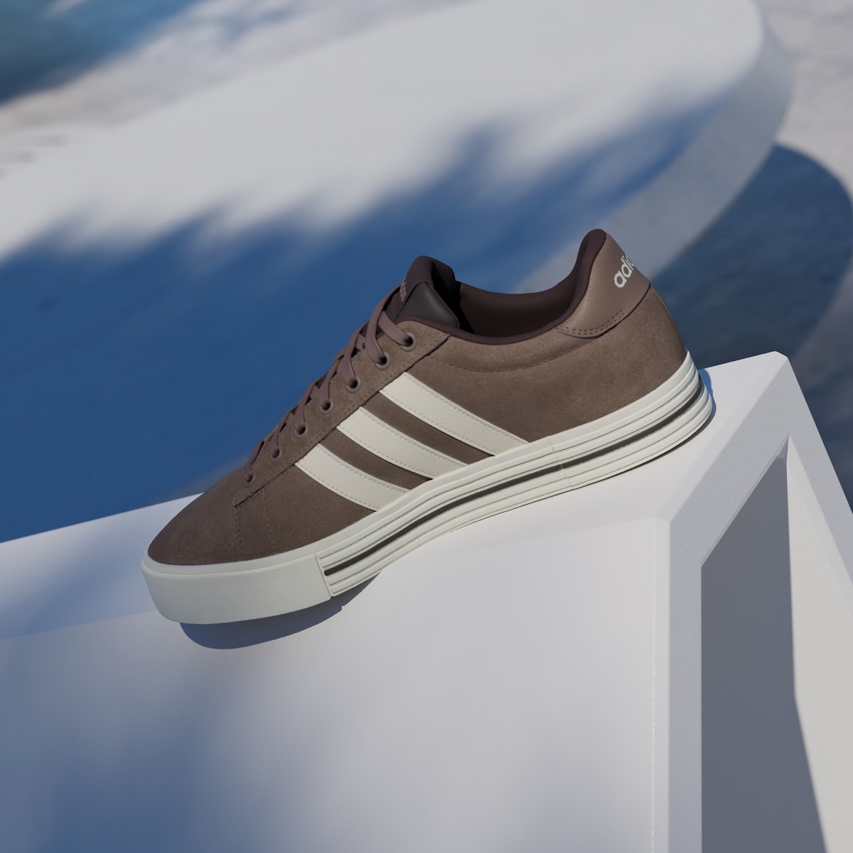 Adidas Women's Daily 4.0 Shoes - Earth Strata / Off White / Aurora Coffee - Image 7