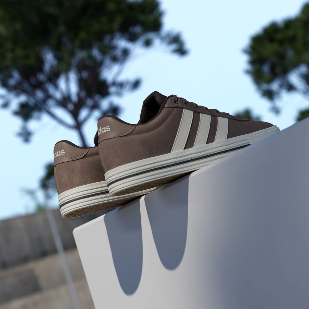 Adidas Women's Daily 4.0 Shoes - Earth Strata / Off White / Aurora Coffee - Image 8