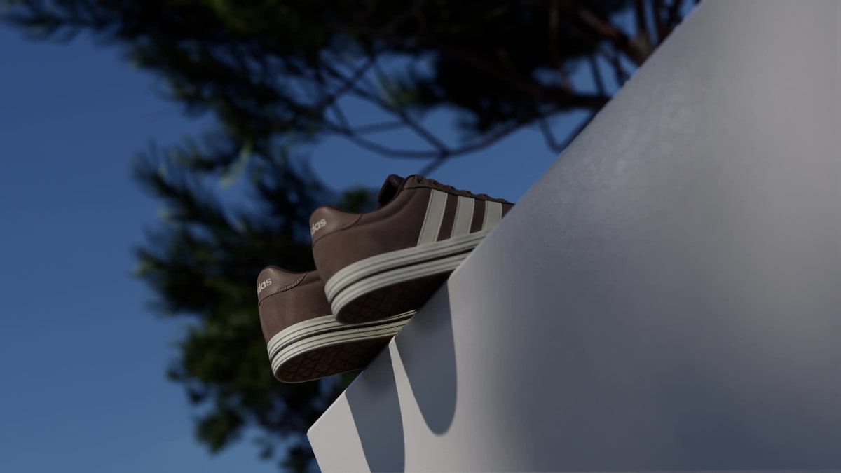 Adidas Women's Daily 4.0 Shoes - Earth Strata / Off White / Aurora Coffee - Image 2