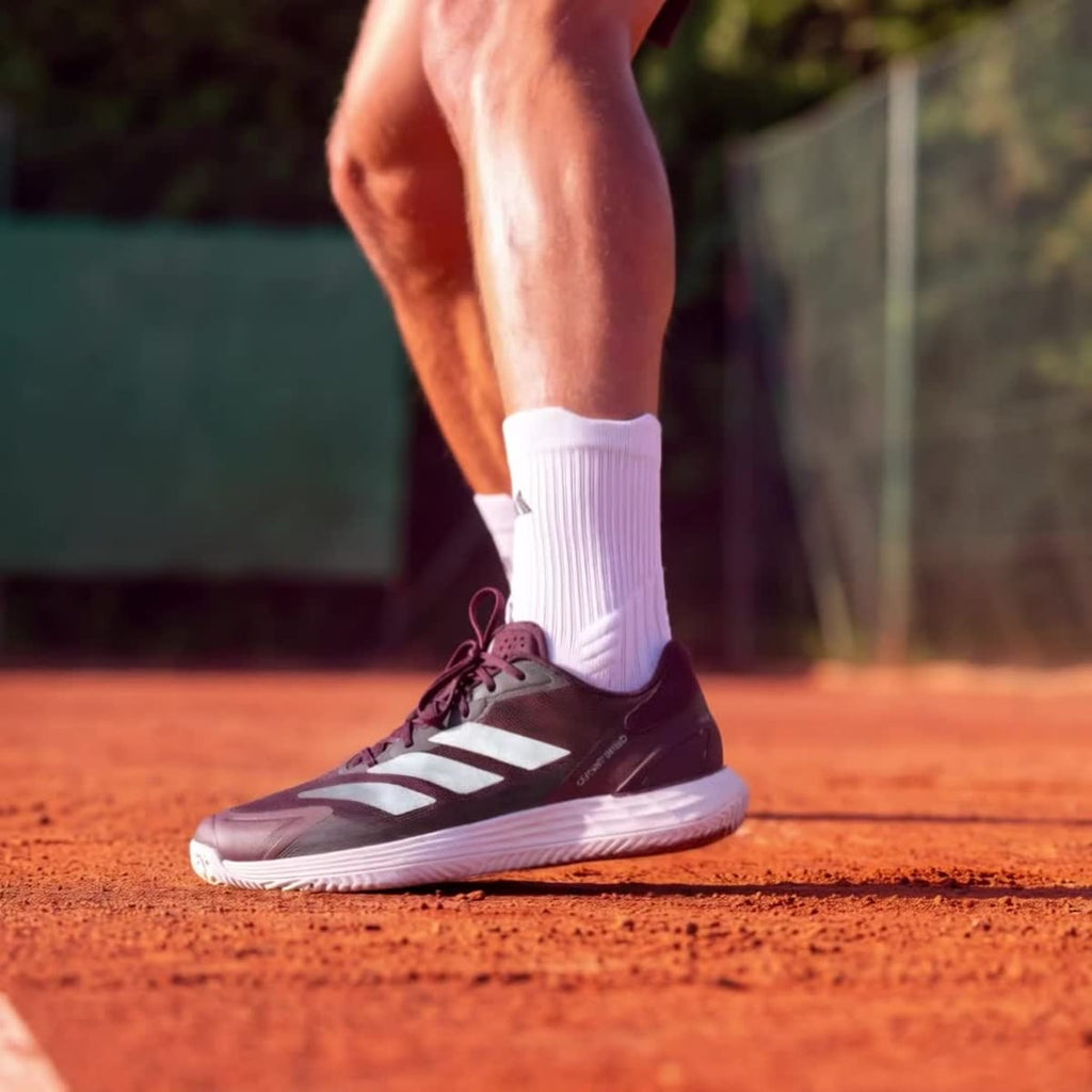 Adidas Men's Defiant Speed 2 Clay Tennis Shoes - Maroon / Cloud White / Tech Grey Metallic - Image 2