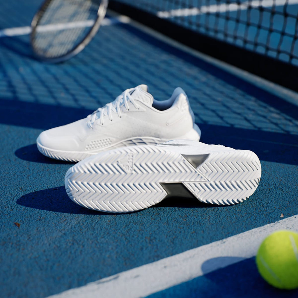 Adidas Men's Defiant Speed 2 Tennis Shoes - Cloud White / Core Black / Grey One - Image 4