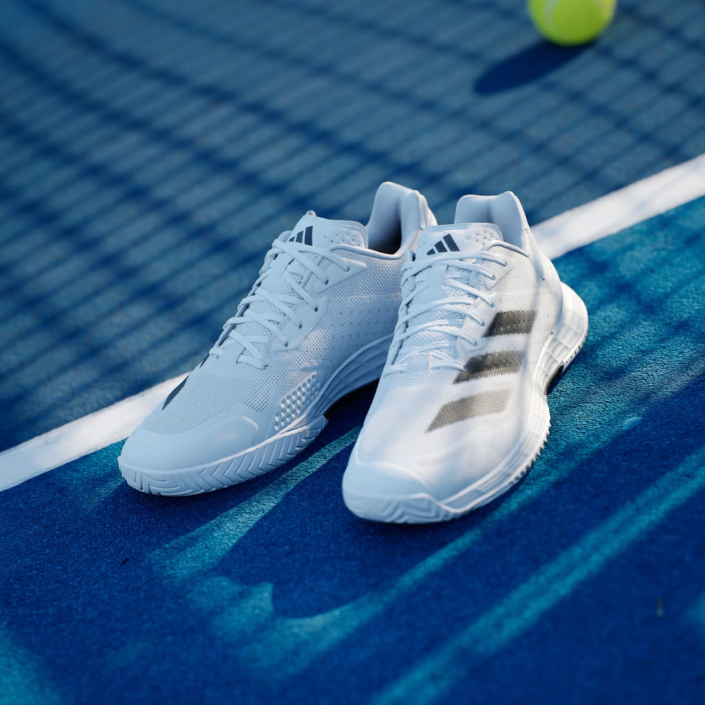 Adidas Men's Defiant Speed 2 Tennis Shoes - Cloud White / Core Black / Grey One - Image 5