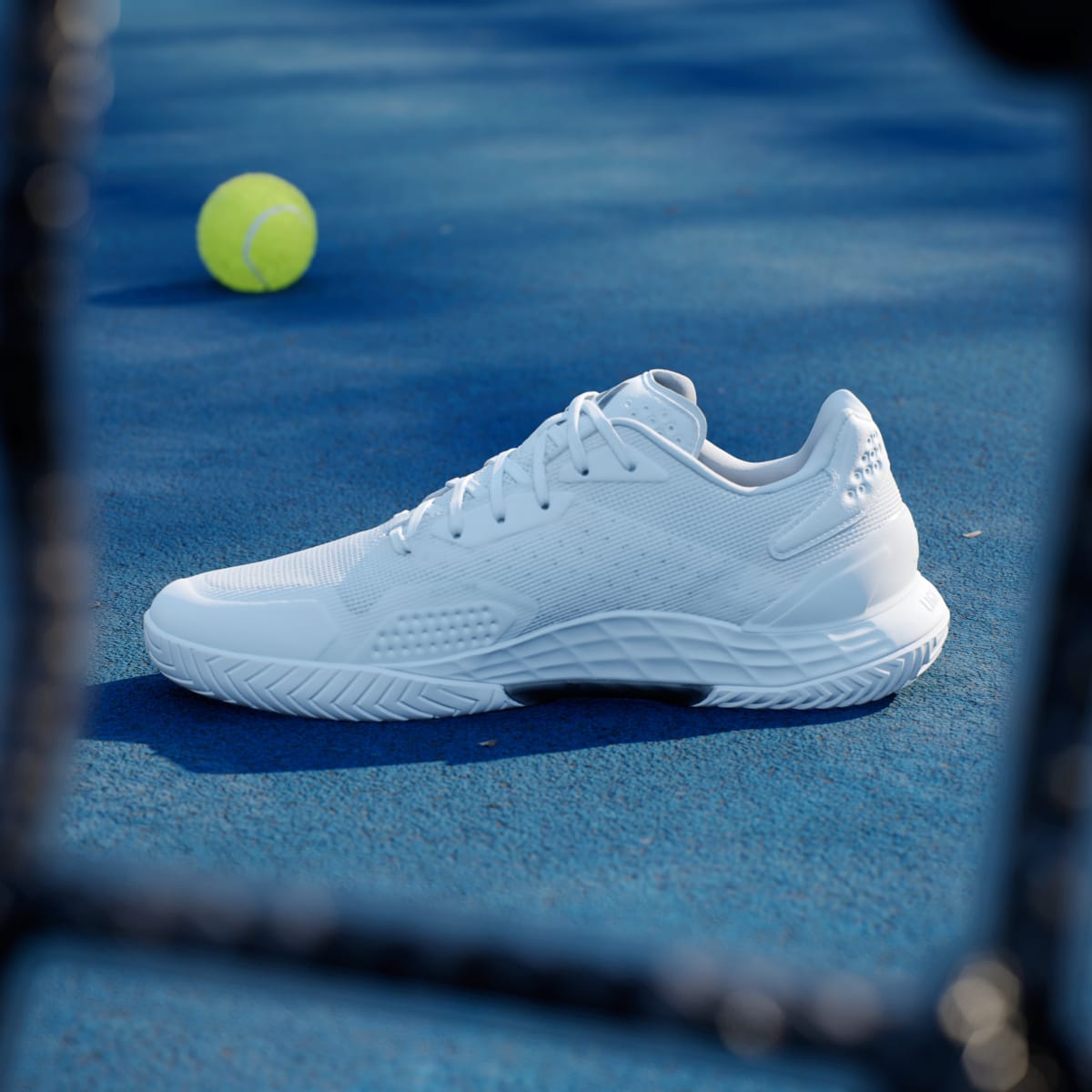 Adidas Men's Defiant Speed 2 Tennis Shoes - Cloud White / Core Black / Grey One - Image 7