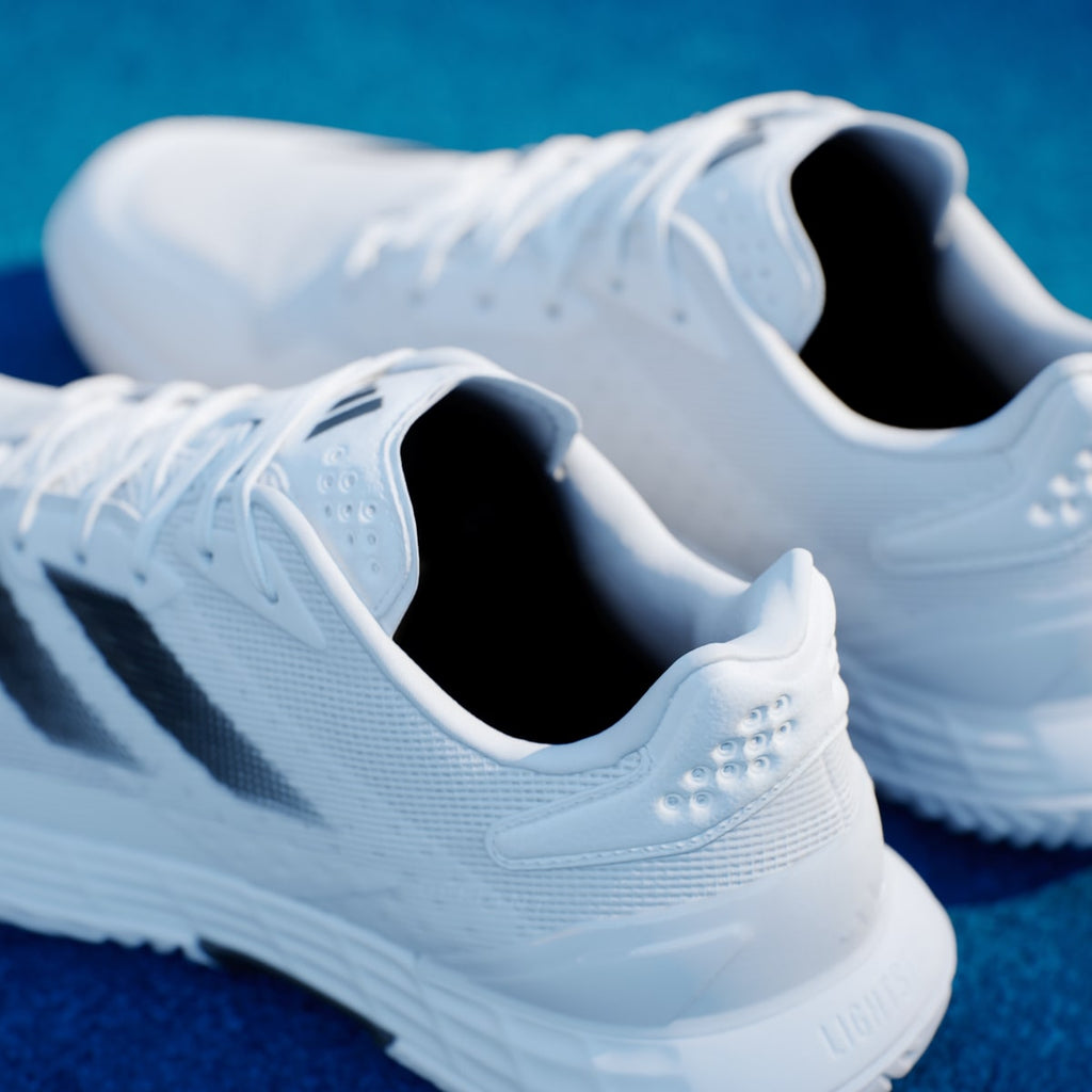Adidas Men's Defiant Speed 2 Tennis Shoes - Cloud White / Core Black / Grey One - Image 9