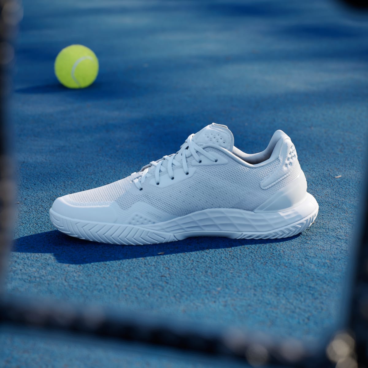 Adidas Women's Defiant Speed 2 Tennis Shoes - Cloud White / Cloud White / Grey One - Image 7