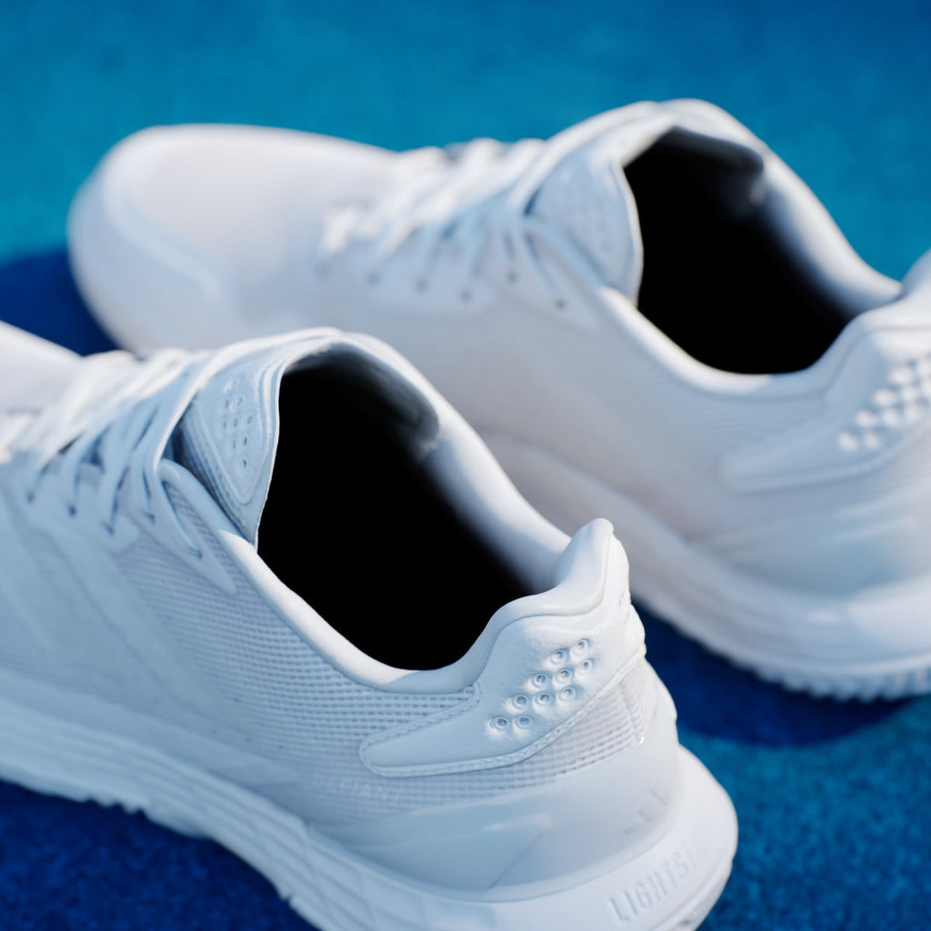 Adidas Women's Defiant Speed 2 Tennis Shoes - Cloud White / Cloud White / Grey One - Image 9
