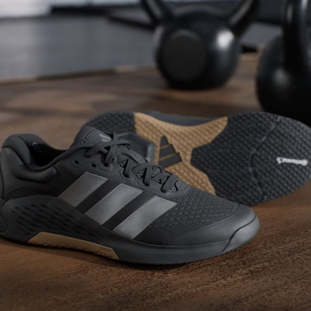 Adidas Women's Dropset 4 Power Training Shoes - Core Black / Iron Metallic / Core Black - Image 11